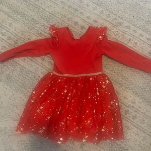 cat and jack size 4t red star dress